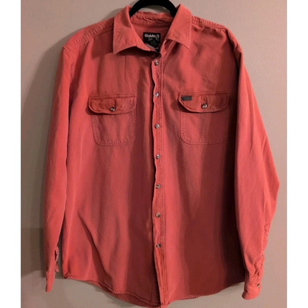 Gander Mountain Guide Series Shirt Mens‎ X Large Tall Long Sleeve Rust GUC
